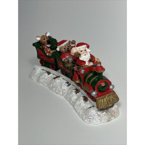 Miniature Christmas North Pole Express Santa Train By Carlton Cards 1994 B2 - Picture 2 of 7